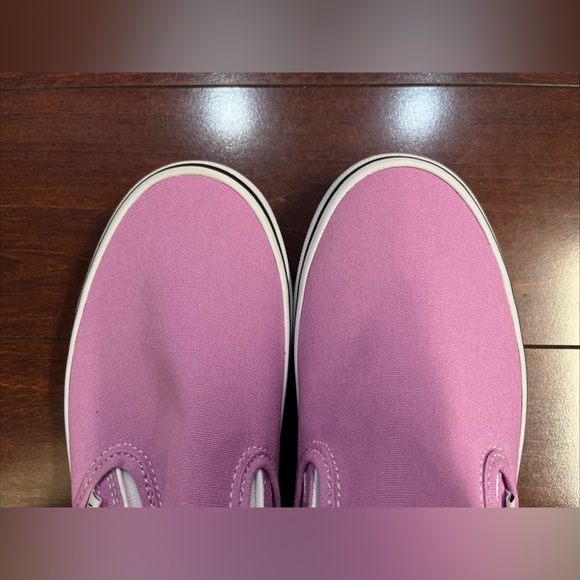Womens 8 Vans Classic Slip On Orchid White Sneaker Shoe Low Top New HALF BOX - Picture 4 of 16